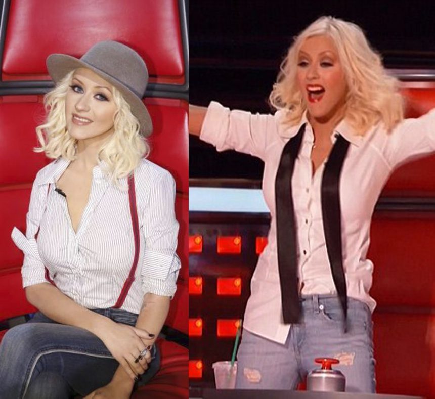 Ela está de volta! Confira os looks de Christina Aguilera no The Voice